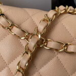 chanel a01112 flap handbag classic bag grained shiny calfskin black silver 032 luxibags.ru .jpg