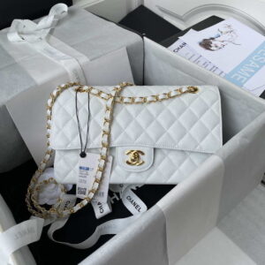 chanel a01112 flap handbag classic bag grained shiny calfskin black silver 037 luxibags.ru .jpg