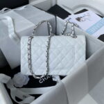 chanel a01112 flap handbag classic bag grained shiny calfskin black silver 047 luxibags.ru .jpg