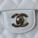 chanel a01112 flap handbag classic bag grained shiny calfskin black silver 048 luxibags.ru .jpg