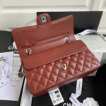 chanel a01112 flap handbag classic bag grained shiny calfskin black silver 061 luxibags.ru .jpg