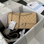chanel a01112 flap handbag classic bag grained shiny calfskin black silver 082 luxibags.ru .jpg