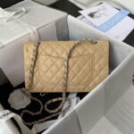 chanel a01112 flap handbag classic bag grained shiny calfskin black silver 083 luxibags.ru .jpg