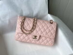 chanel a01112 flap handbag classic bag grained shiny calfskin gold pink 001 luxibags.ru .jpg