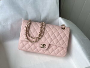 chanel a01112 flap handbag classic bag grained shiny calfskin gold pink 001 luxibags.ru .jpg