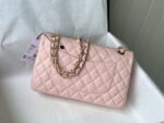 chanel a01112 flap handbag classic bag grained shiny calfskin gold pink 007 luxibags.ru .jpg