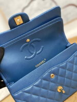 chanel a01112 flap handbag classic grained shiny calfskin navy blue gold 005 luxibags.ru .jpg