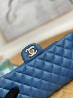 chanel a01112 flap handbag classic grained shiny calfskin navy blue silver 003 luxibags.ru .jpg