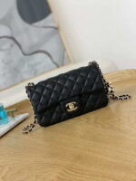 chanel a01113 flap handbag classic bag black lambskin gold with ball 001 luxibags.ru .jpg