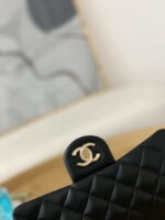 chanel a01113 flap handbag classic bag black lambskin gold with ball 003 luxibags.ru .jpg