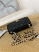 chanel a01113 flap handbag classic bag black lambskin gold with ball 005 luxibags.ru .jpg
