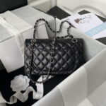 chanel a01113 flap handbag classic bag black lambskin silver 002 luxibags.ru .jpg