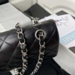 chanel a01113 flap handbag classic bag black lambskin silver 004 luxibags.ru .jpg
