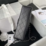 chanel a01113 flap handbag classic bag black lambskin silver 005 luxibags.ru .jpg