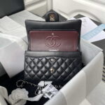 chanel a01113 flap handbag classic bag black lambskin silver 006 luxibags.ru .jpg