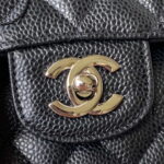 chanel a01113 flap handbag classic bag grained shiny calfskin black silver 003 luxibags.ru .jpg