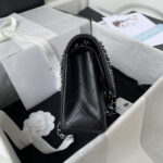 chanel a01113 flap handbag classic bag grained shiny calfskin black silver 005 luxibags.ru .jpg