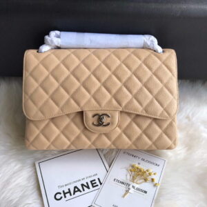 chanel a01113 flap handbag classic bag grained shiny calfskin gold tan 001 luxibags.ru .jpg
