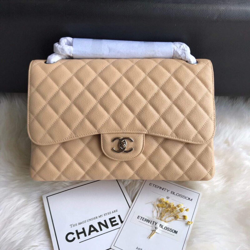 chanel a01113 flap handbag classic bag grained shiny calfskin gold tan 001 luxibags.ru .jpg