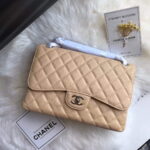 chanel a01113 flap handbag classic bag grained shiny calfskin gold tan 004 luxibags.ru .jpg
