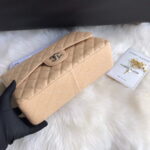 chanel a01113 flap handbag classic bag grained shiny calfskin gold tan 006 luxibags.ru .jpg