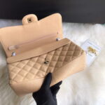 chanel a01113 flap handbag classic bag grained shiny calfskin gold tan 007 luxibags.ru .jpg