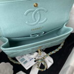 chanel a01113 flap handbag classic bag grained shiny calfskin lake blue gold 007 luxibags.ru .jpg