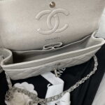 chanel a01113 flap handbag classic bag grained shiny calfskin lake light gray gold 007 luxibags.ru .jpg