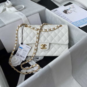 chanel a01113 flap handbag classic bag grained shiny calfskin white gold 001 luxibags.ru .jpg
