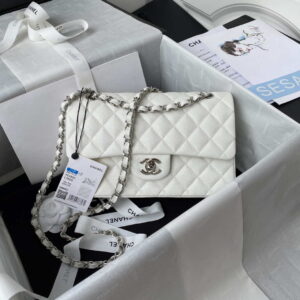 chanel a01113 flap handbag classic bag grained shiny calfskin white silver 001 luxibags.ru .jpg