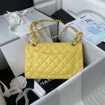 chanel a01113 flap handbag classic bag grained shiny calfskin yellow gold 002 luxibags.ru .jpg