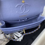 chanel a01113 flap handbag classic bag lambskin blue gold 007 luxibags.ru .jpg