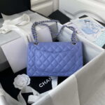 chanel a01113 flap handbag classic bag lambskin blue silver 002 luxibags.ru .jpg