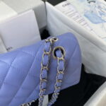 chanel a01113 flap handbag classic bag lambskin blue silver 004 luxibags.ru .jpg