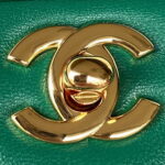 chanel a01113 flap handbag classic bag lambskin green gold 003 luxibags.ru .jpg