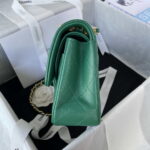chanel a01113 flap handbag classic bag lambskin green gold 005 luxibags.ru .jpg