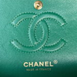 chanel a01113 flap handbag classic bag lambskin green gold 008 luxibags.ru .jpg
