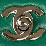 chanel a01113 flap handbag classic bag lambskin green silver 003 luxibags.ru .jpg