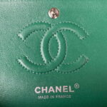 chanel a01113 flap handbag classic bag lambskin green silver 007 luxibags.ru .jpg