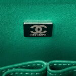 chanel a01113 flap handbag classic bag lambskin green silver 009 luxibags.ru .jpg
