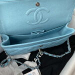 chanel a01113 flap handbag classic bag lambskin lake blue silver 007 luxibags.ru .jpg