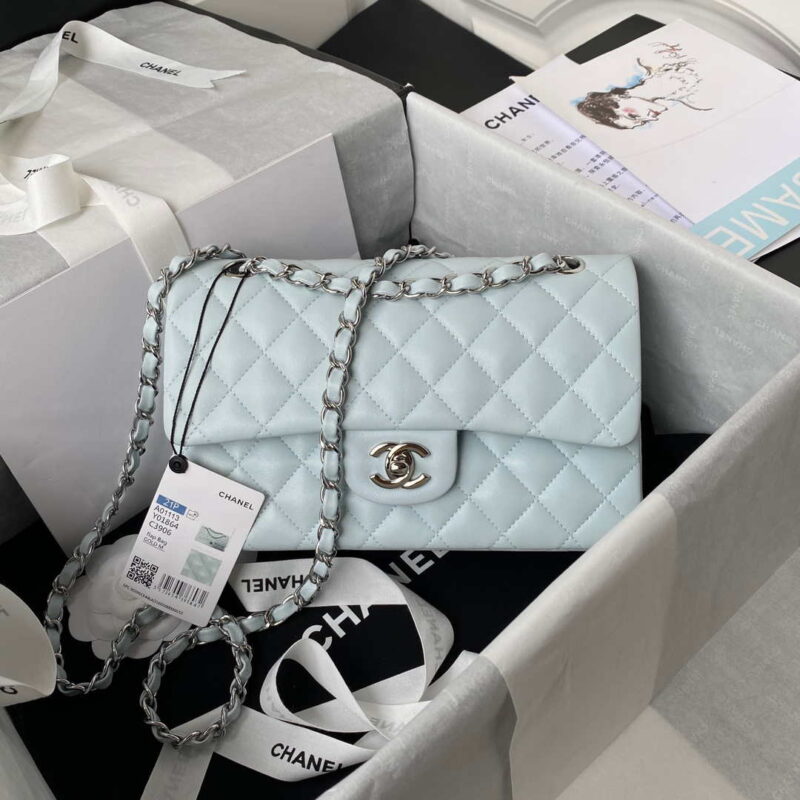 chanel a01113 flap handbag classic bag lambskin light blue silver 001 luxibags.ru .jpg
