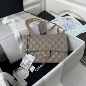 chanel a01113 flap handbag classic bag lambskin light gray gold 001 luxibags.ru .jpg
