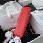 chanel a01113 flap handbag classic bag lambskin red gold 005 luxibags.ru .jpg