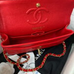 chanel a01113 flap handbag classic bag lambskin red gold 006 luxibags.ru .jpg