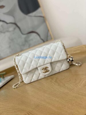 chanel a01113 flap handbag classic bag white lambskin gold with ball 001 luxibags.ru .jpg