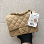 chanel a35200 mini flap bag 17cm grained calfskin apricot 001 luxibags.ru .jpg