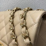 chanel a35200 mini flap bag 17cm grained calfskin apricot 005 luxibags.ru .jpg