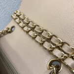 chanel a35200 mini flap bag 17cm grained calfskin apricot 007 luxibags.ru .jpg