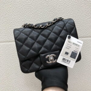 chanel a35200 mini flap bag 17cm grained calfskin black gold 001 luxibags.ru .jpg